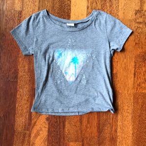 Hollister grey crop top